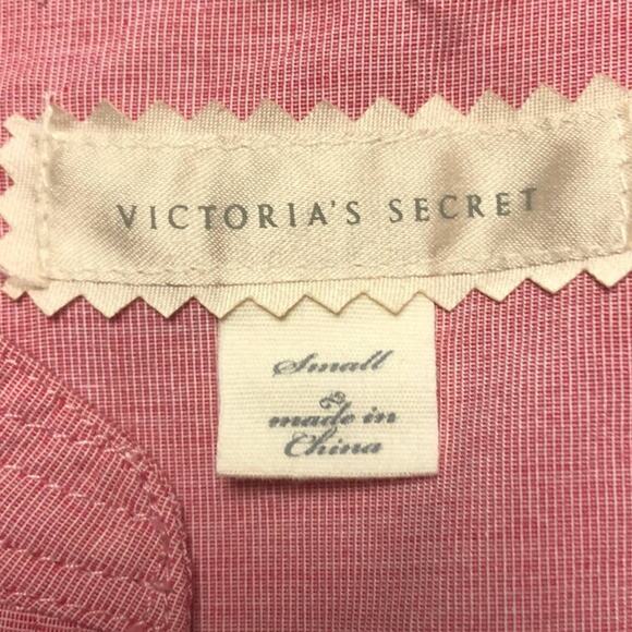 Victoria Secret Pleated Red Front Button up Blouse Size Small - Picture 7 of 12
